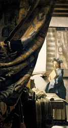 The Artists Studio, 1665-66 körül, olaj, vászon, 408-as részlet